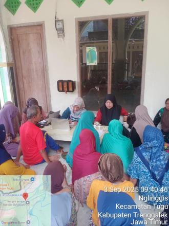 Pelaksanaan Posyandu ILP Bulan September di Desa Nglinggis